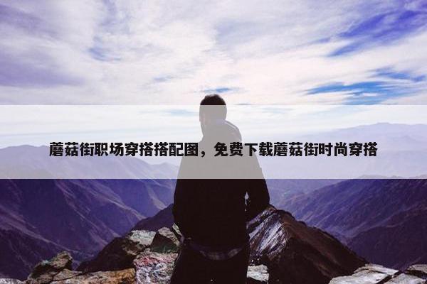 蘑菇街职场穿搭搭配图，免费下载蘑菇街时尚穿搭