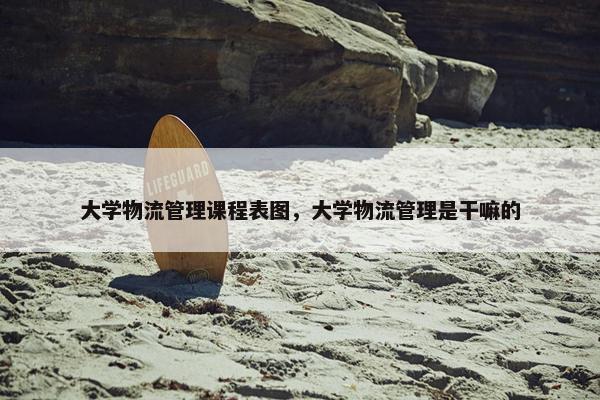 大学物流管理课程表图，大学物流管理是干嘛的