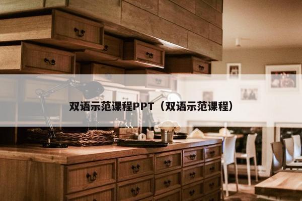 双语示范课程PPT（双语示范课程）