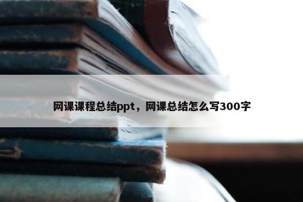 网课课程总结ppt，网课总结怎么写300字