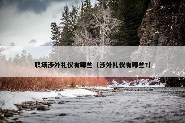职场涉外礼仪有哪些（涉外礼仪有哪些?）