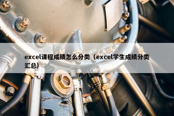 excel课程成绩怎么分类（excel学生成绩分类汇总）