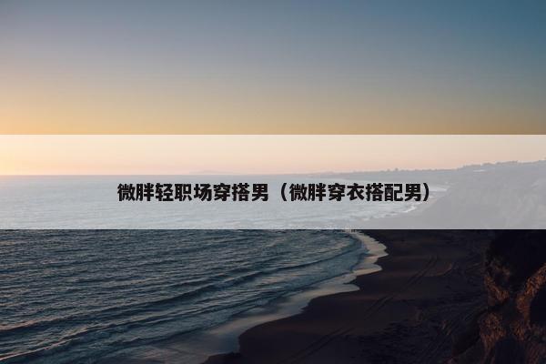 微胖轻职场穿搭男（微胖穿衣搭配男）
