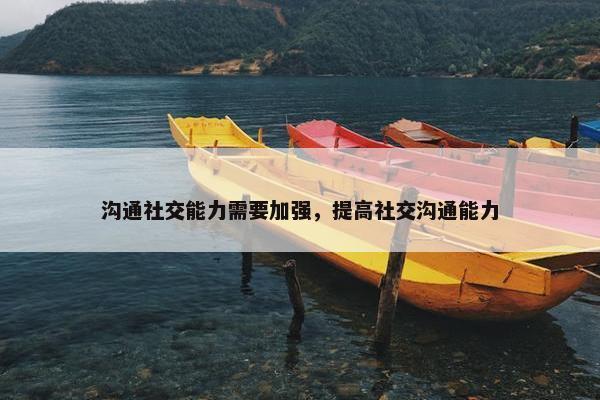 沟通社交能力需要加强，提高社交沟通能力