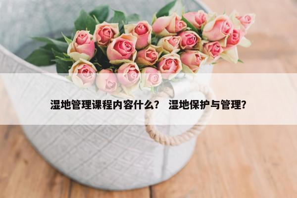 湿地管理课程内容什么？ 湿地保护与管理？