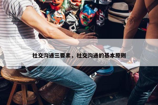 社交沟通三要素，社交沟通的基本原则