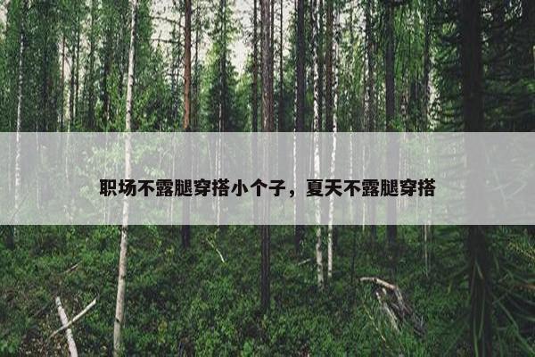 职场不露腿穿搭小个子，夏天不露腿穿搭
