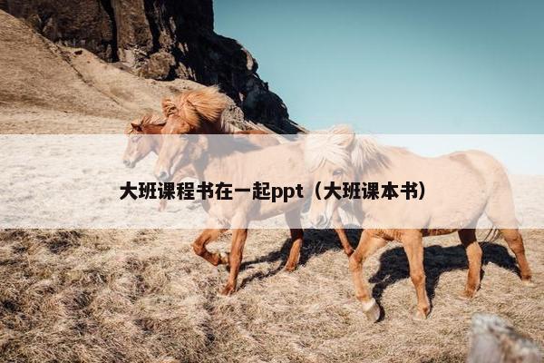 大班课程书在一起ppt（大班课本书）