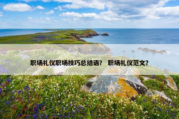 职场礼仪职场技巧总结语？ 职场礼仪范文？