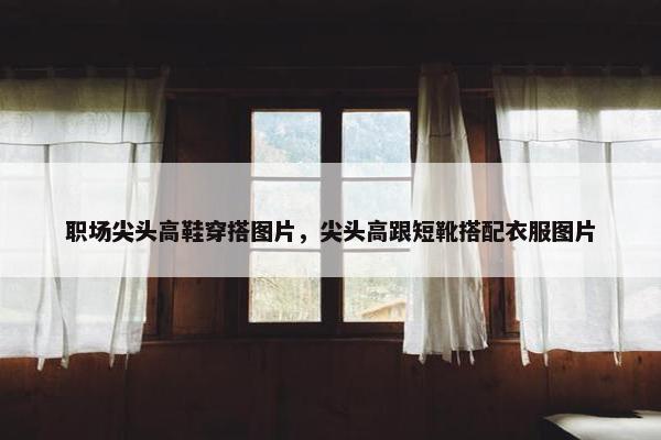 职场尖头高鞋穿搭图片，尖头高跟短靴搭配衣服图片