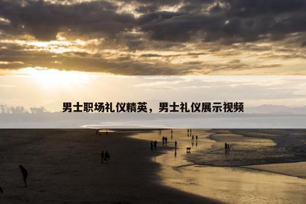 男士职场礼仪精英，男士礼仪展示视频