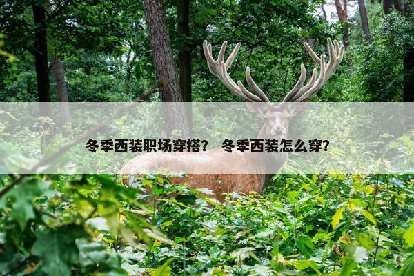 冬季西装职场穿搭？ 冬季西装怎么穿？