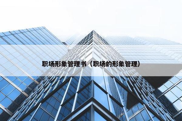 职场形象管理书（职场的形象管理）