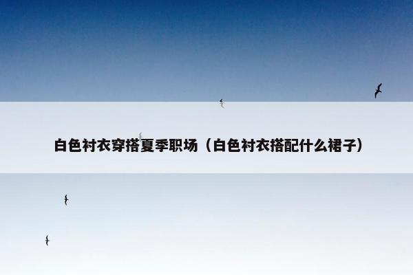 白色衬衣穿搭夏季职场（白色衬衣搭配什么裙子）