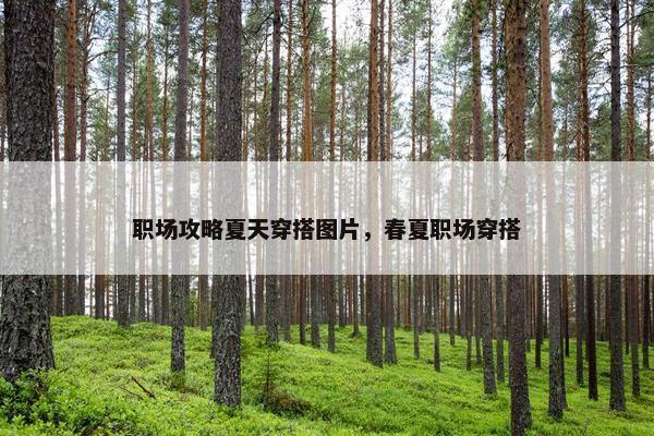 职场攻略夏天穿搭图片，春夏职场穿搭