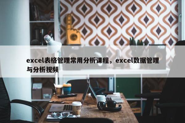 excel表格管理常用分析课程，excel数据管理与分析视频