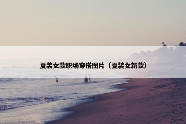 夏装女款职场穿搭图片（夏装女新款）