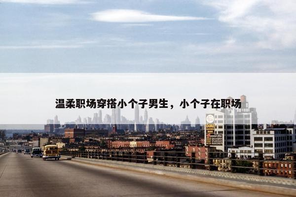 温柔职场穿搭小个子男生，小个子在职场