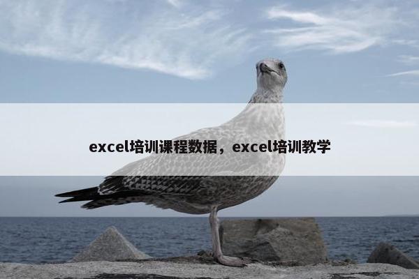excel培训课程数据，excel培训教学