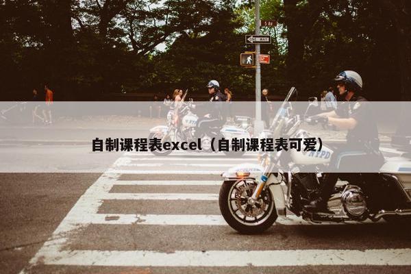 自制课程表excel（自制课程表可爱）