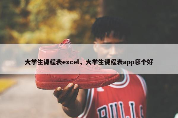 大学生课程表excel，大学生课程表app哪个好
