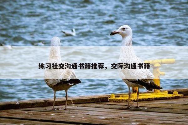练习社交沟通书籍推荐，交际沟通书籍