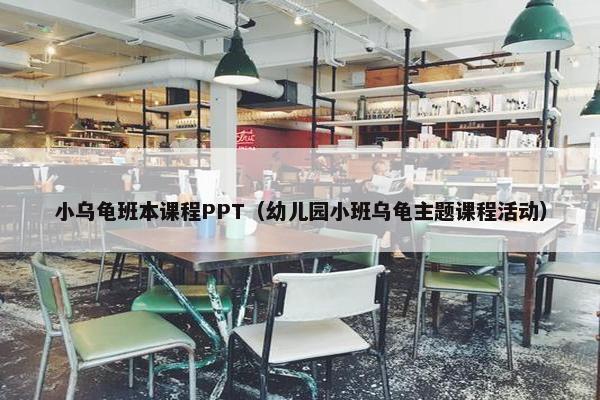 小乌龟班本课程PPT（幼儿园小班乌龟主题课程活动）