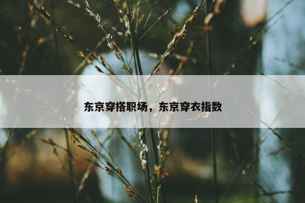 东京穿搭职场，东京穿衣指数