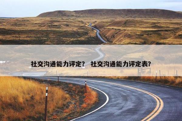 社交沟通能力评定？ 社交沟通能力评定表？