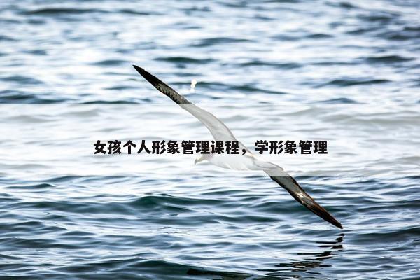 女孩个人形象管理课程，学形象管理