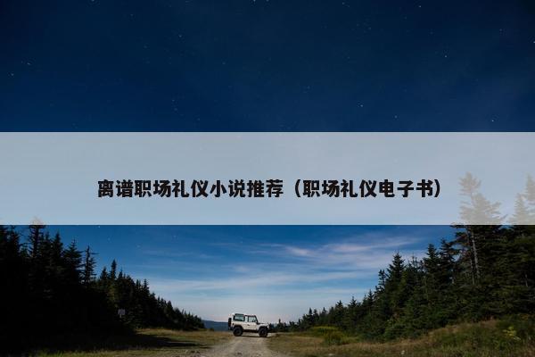 离谱职场礼仪小说推荐（职场礼仪电子书）