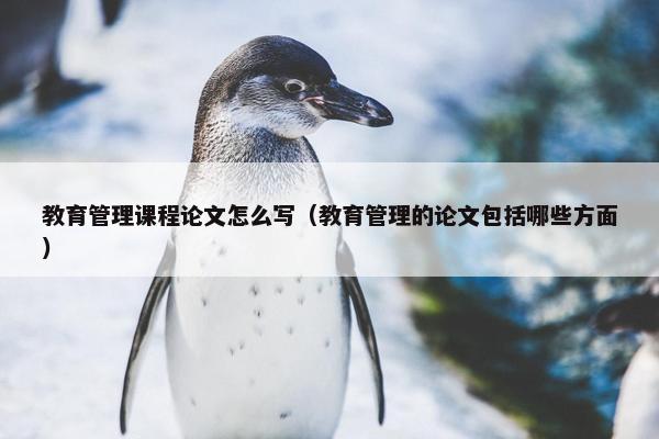 教育管理课程论文怎么写（教育管理的论文包括哪些方面）