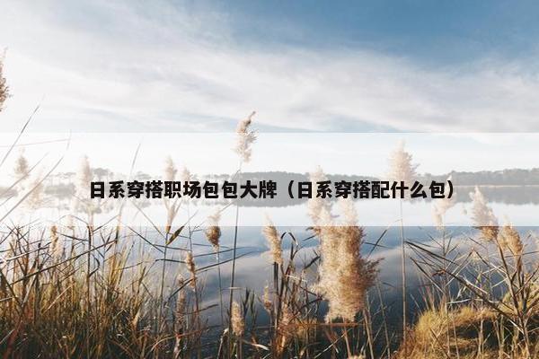 日系穿搭职场包包大牌（日系穿搭配什么包）
