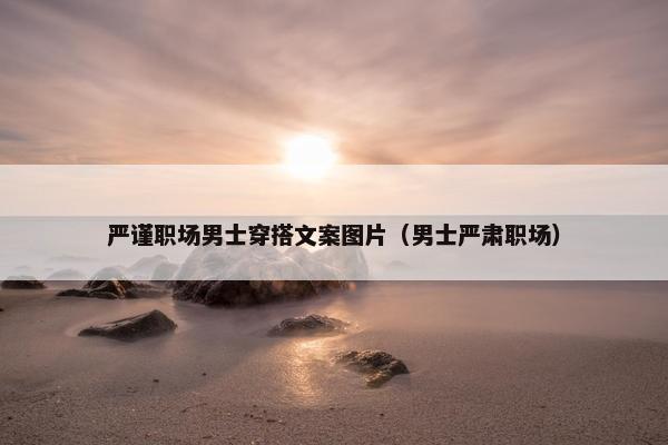 严谨职场男士穿搭文案图片（男士严肃职场）