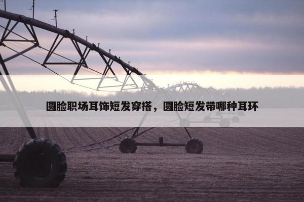 圆脸职场耳饰短发穿搭，圆脸短发带哪种耳环