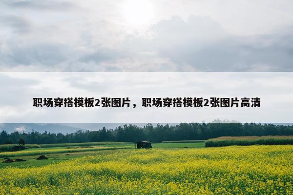 职场穿搭模板2张图片，职场穿搭模板2张图片高清