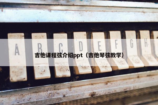 吉他课程弦介绍ppt（吉他琴弦教学）