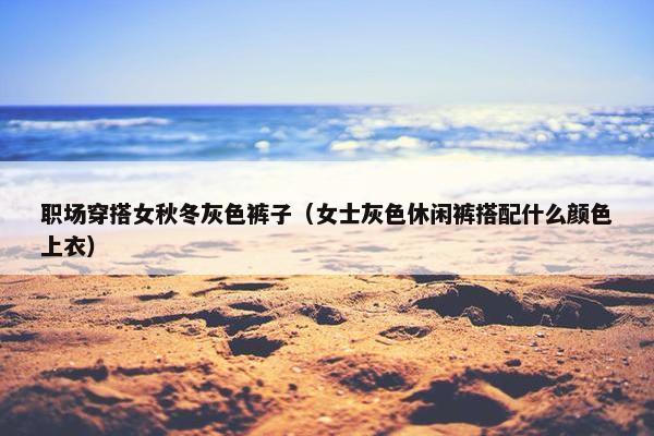 职场穿搭女秋冬灰色裤子（女士灰色休闲裤搭配什么颜色上衣）