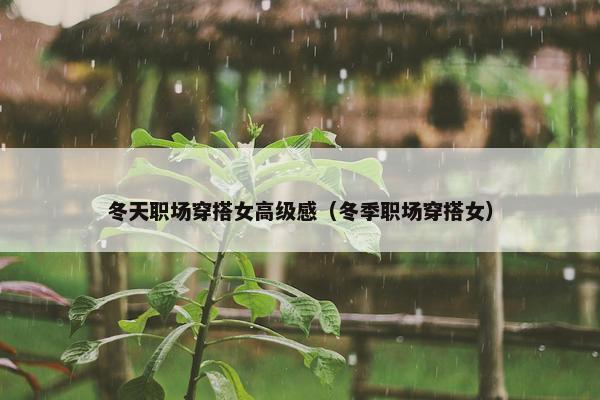冬天职场穿搭女高级感（冬季职场穿搭女）