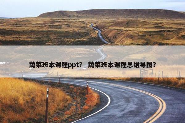 蔬菜班本课程ppt？ 蔬菜班本课程思维导图？