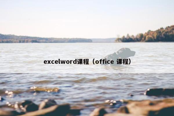 excelword课程（office 课程）