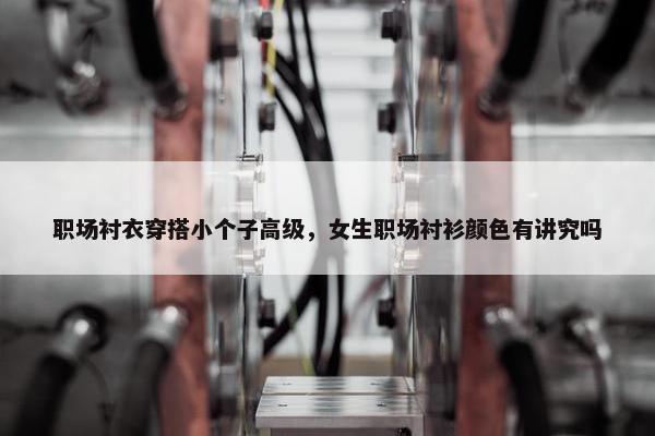 职场衬衣穿搭小个子高级，女生职场衬衫颜色有讲究吗