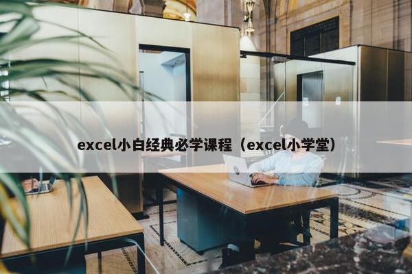 excel小白经典必学课程（excel小学堂）
