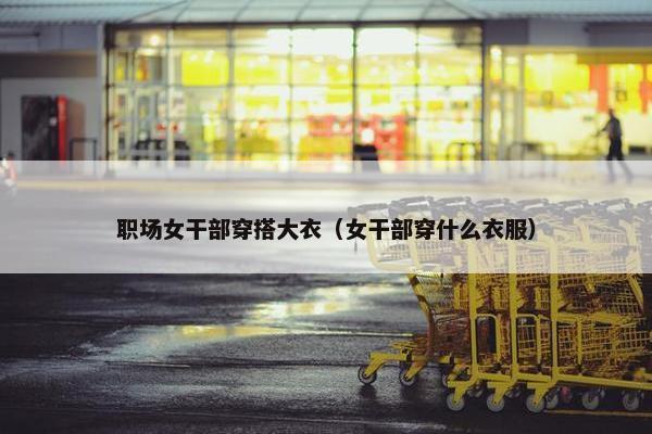 职场女干部穿搭大衣（女干部穿什么衣服）