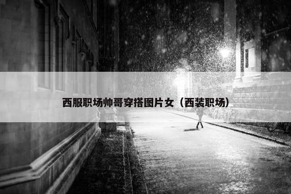 西服职场帅哥穿搭图片女（西装职场）