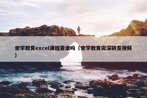 奈学教育excel课程靠谱吗（奈学教育资深研发视频）