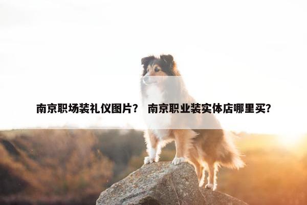 南京职场装礼仪图片？ 南京职业装实体店哪里买？