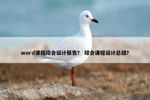 word课程综合设计报告？ 综合课程设计总结？