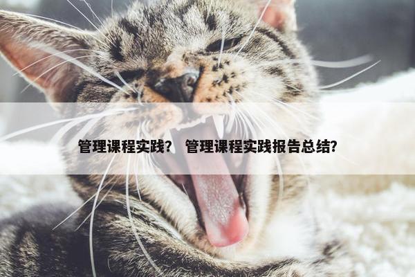 管理课程实践？ 管理课程实践报告总结？