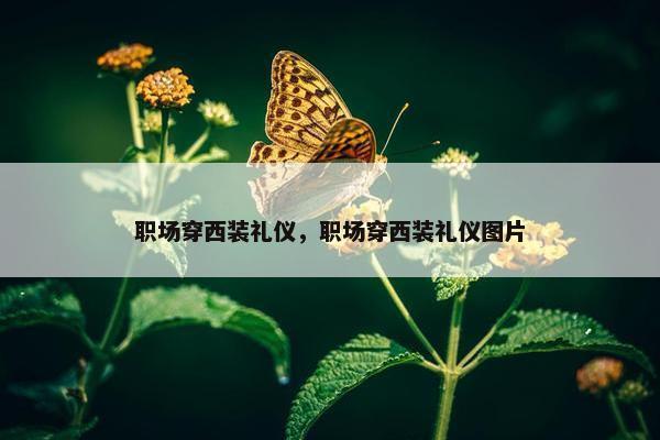 职场穿西装礼仪，职场穿西装礼仪图片